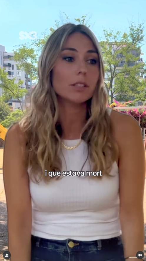 Marta Carreras durant l'entrevista, TV3