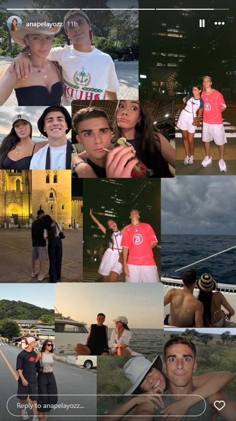 Felicitació d'Ana Pelayo a Gavi pel seu cumpleanys  Instagram