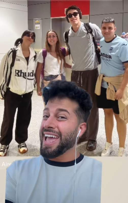 Aitana i Plex a l'aeroport de Dubai, imatge de Javi Hoyos TikTok (1) Aitana i Plex a l'aeroport de Dubai, imatge de Javi Hoyos TikTok (1)