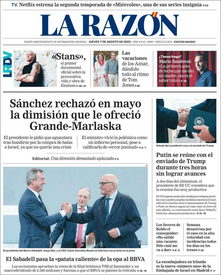 'La Razón' 7 'La Razón' 7