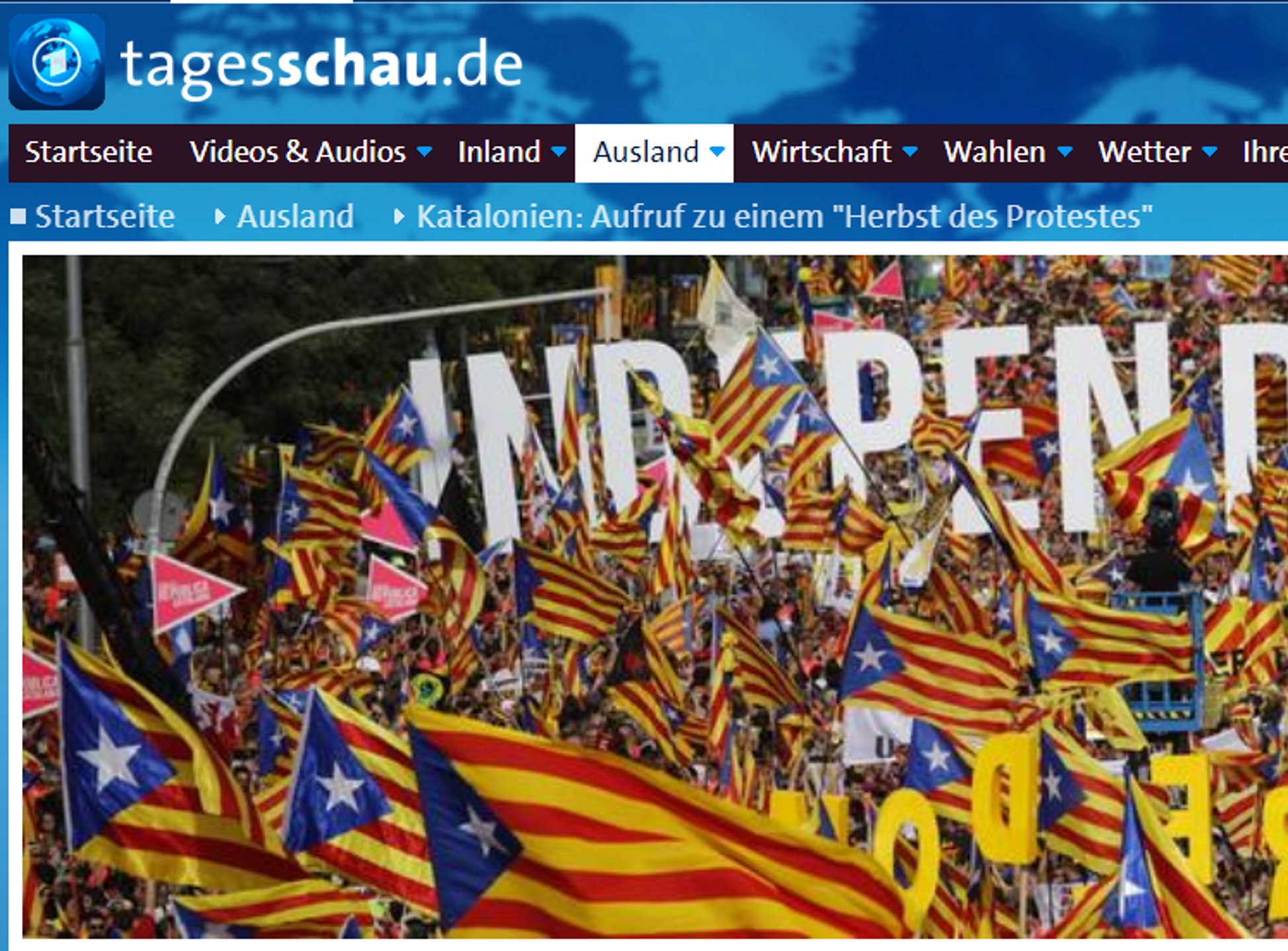 La televisión alemana advierte: "Llega un otoño de protestas en Catalunya"
