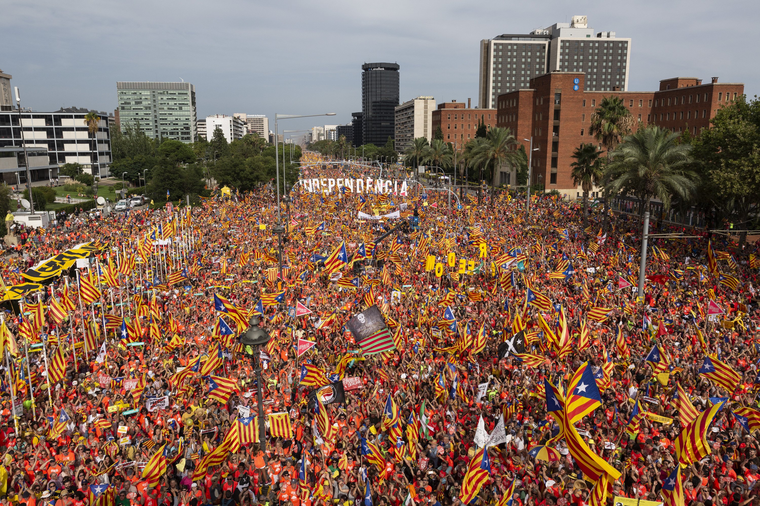 Catalan independence responds to repression with huge march and calls for action