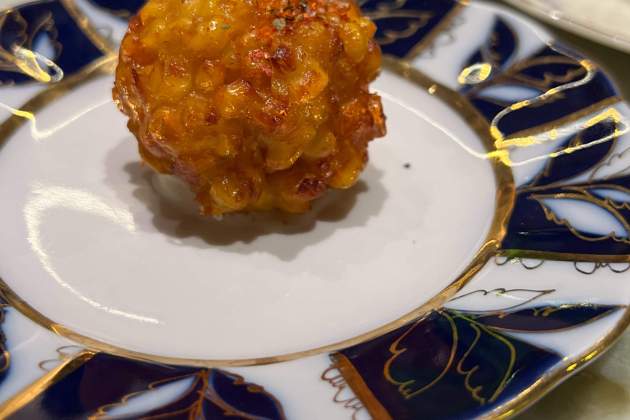 Crocante de maíz en el restaurante Pompa / Foto: Rosa Molinero Trias