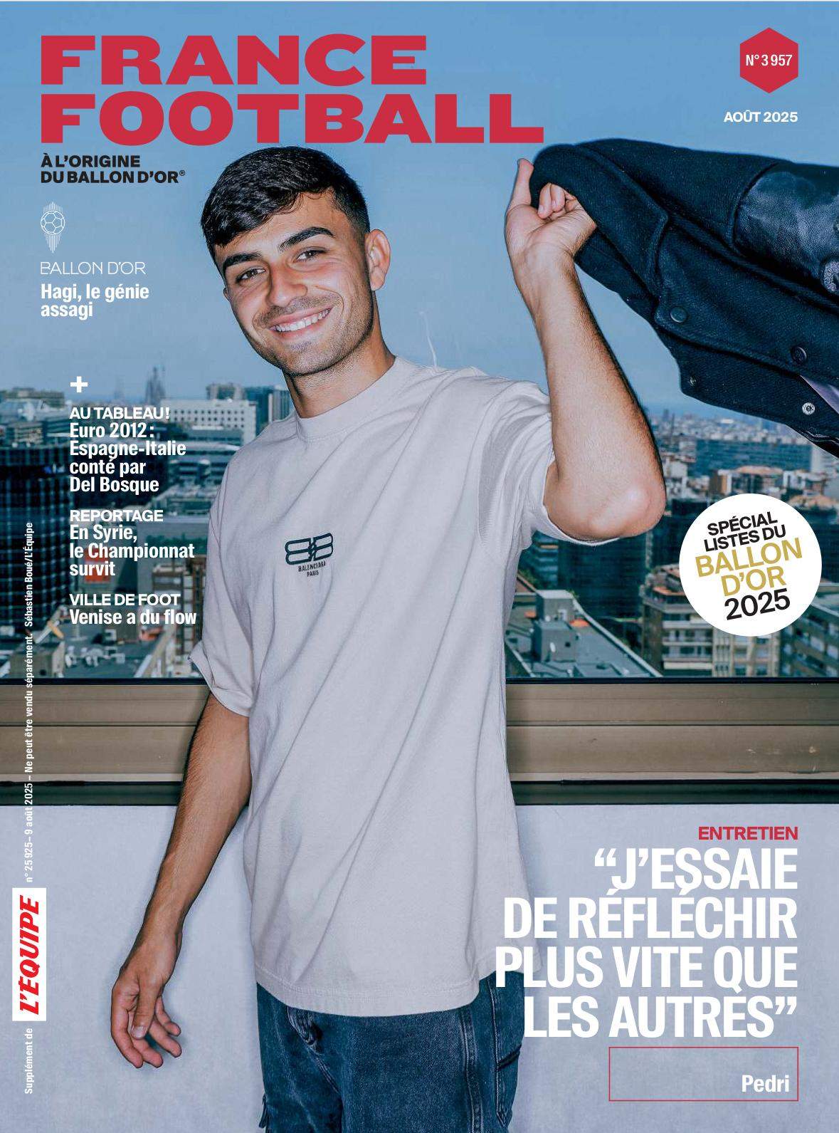 Portada Pedri France Football Portada Pedri France Football