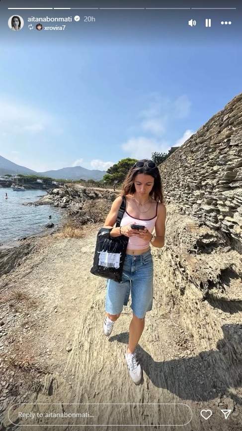 Vacaciones Aitana Bonmatí en Cadaqués Instagram