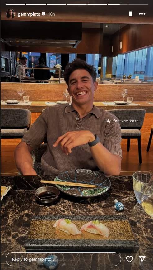 La cita de Gemma Pinto i Marc Márquez Instagram La cita de Gemma Pinto i Marc Márquez Instagram