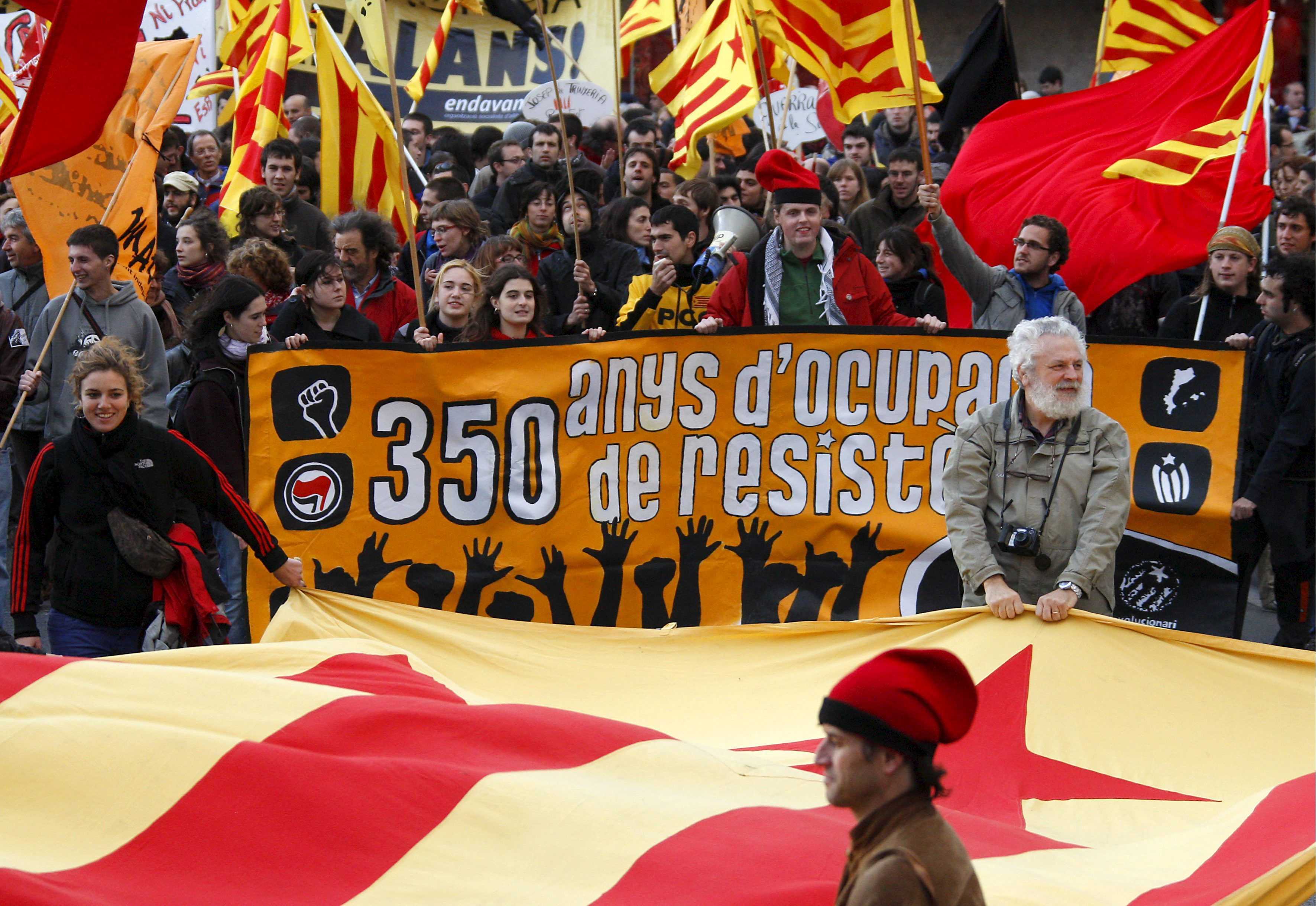 Manifestació catalanista a Perpinyà / Efe