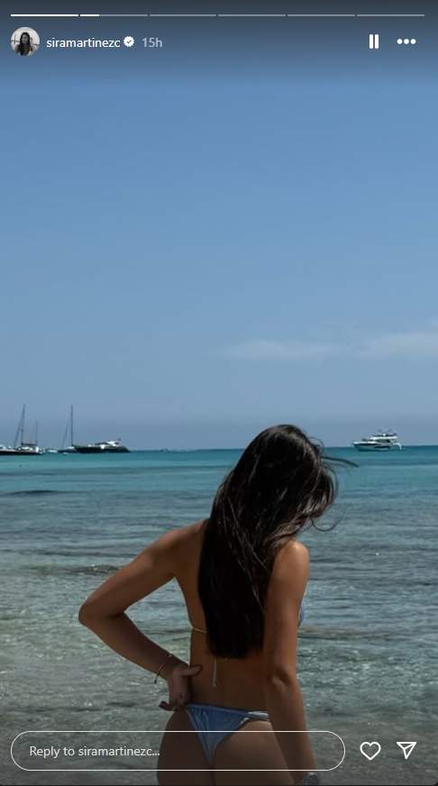 Sira Martínez en Formentera Instagram