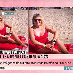 Terelu Campos en bikini