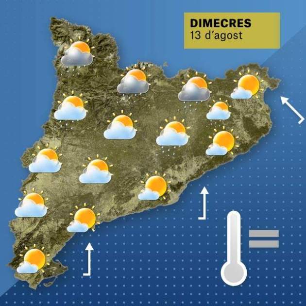13 08 2025 EL TEMPS A CATALUNYA