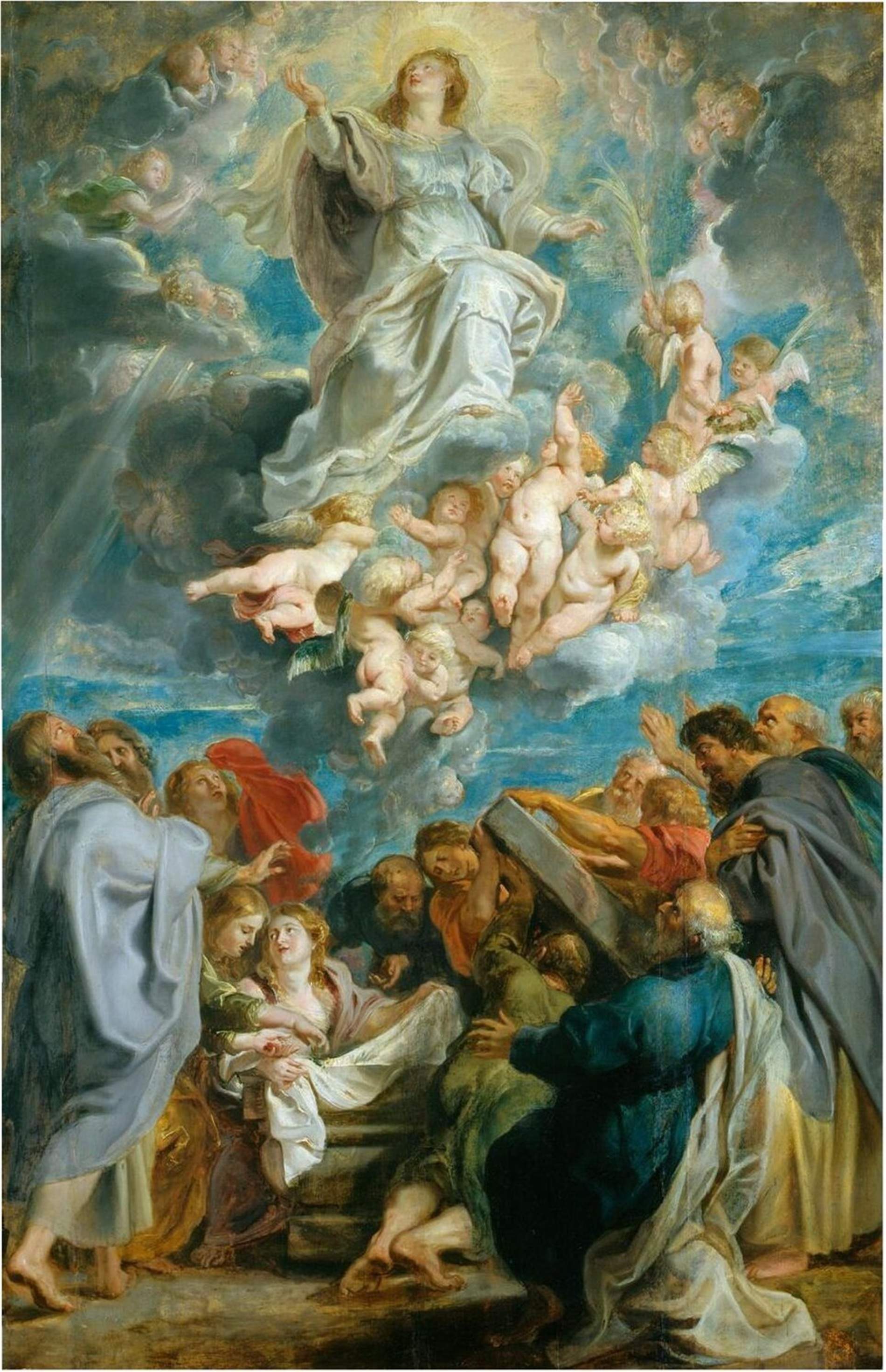 Representación de la Ascensión de Maria, obra de Rubens (siglo XVII). Font Royal Collection of United Kigdom. Londres