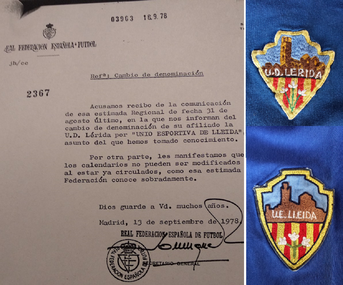 La UE Lleida, primera entidad deportiva en normalizar el nombre
