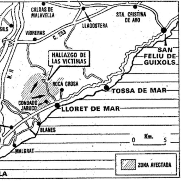 Mapa del foc publicat per la premsa / Font: Blog Memento Mori