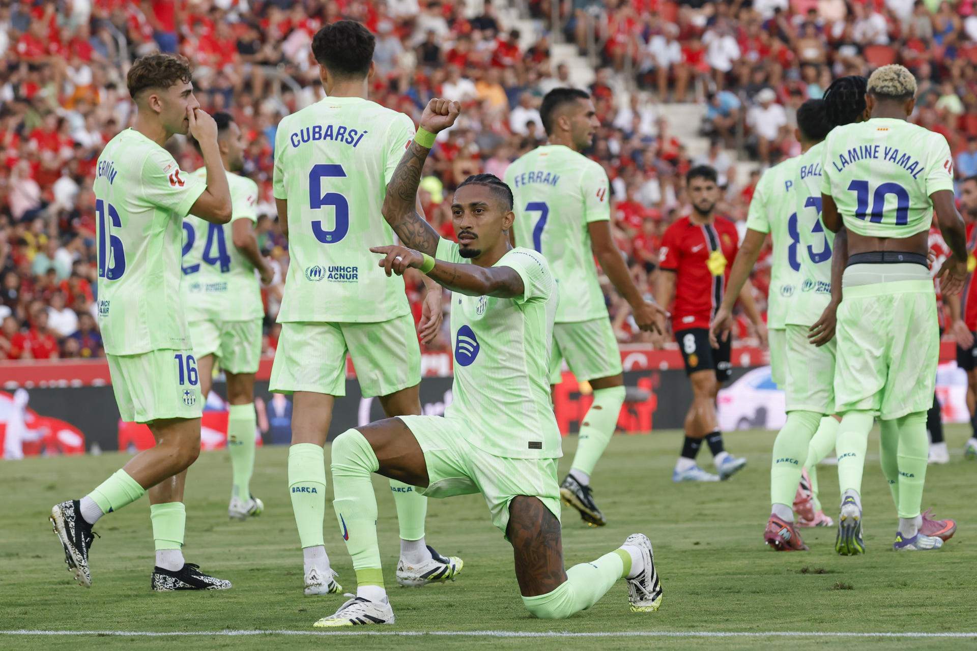 Mallorca Barça Raphinha EFE