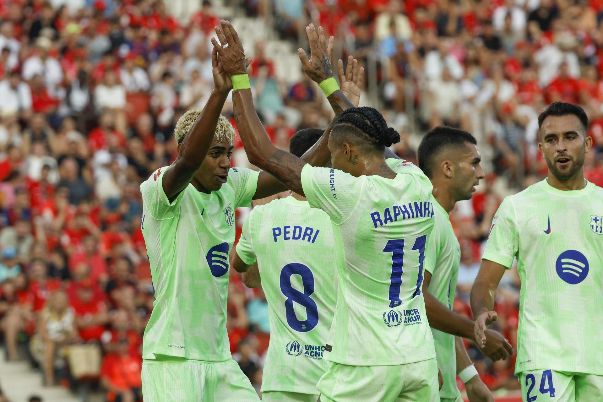 Mallorca Barça Raphinha Lamine EFE