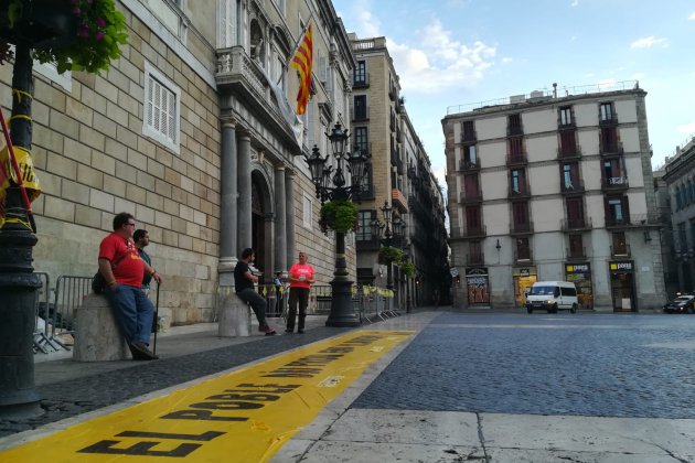 acampats plaça sant jaume 13 setembre   Alba Domingo