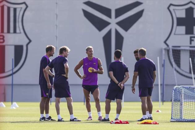 Lewandowski staff entrenamiento / Foto: Europa Press Lewandowski staff entrenamiento / Foto: Europa Press