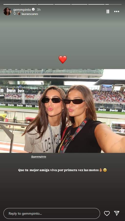 La primera vez de Laura Escanes en las motos / Instagram La primera vez de Laura Escanes en las motos / Instagram