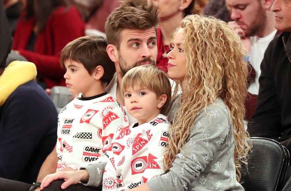 shakira, piqué e hijos GTRES