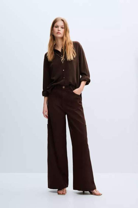 Pantalons wide leg cargo1 Pantalons wide leg cargo1