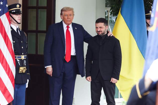 EuropaPress 6906476 18 august 2025 us washington us president donald trump welcomes ukrainian EuropaPress 6906476 18 august 2025 us washington us president donald trump welcomes ukrainian