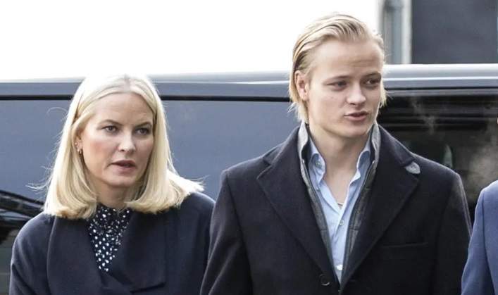 Mette Marit y su hijo Marius Borg