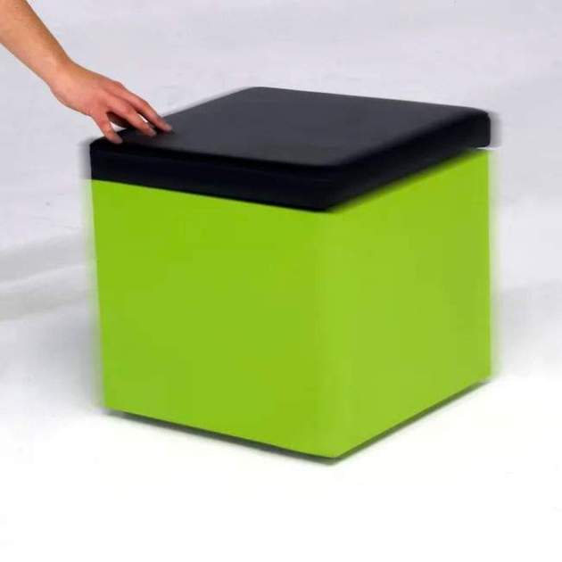 Puff decoratiu verde1