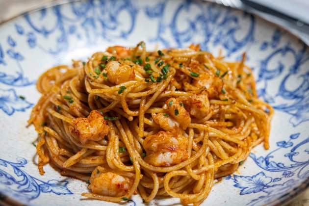ADA 3 PLATOS PASTA AMB GAMBAS ADA 3 PLATOS PASTA AMB GAMBAS