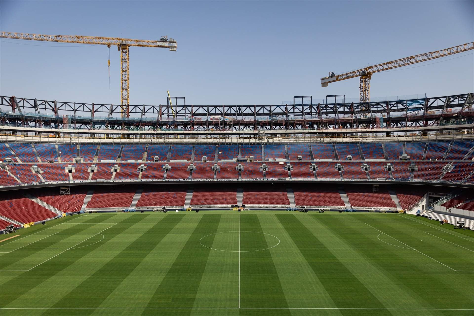 El vídeo a pie de césped que muestra el estado actual del Spotify Camp Nou