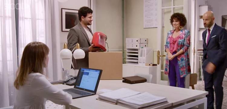 Pep Ambrós, con Sara Espígul, Elena Gadel y Eduard Farelo en 'Com si fos ahir' TV3