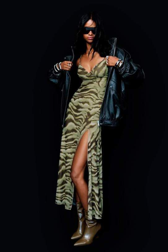 Vestido midi tirantes animal print1 Vestido midi tirantes animal print1