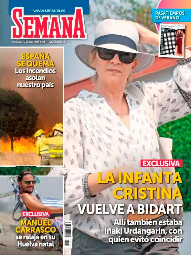 Portada revesteixi Setmana amb la infanta Cristina