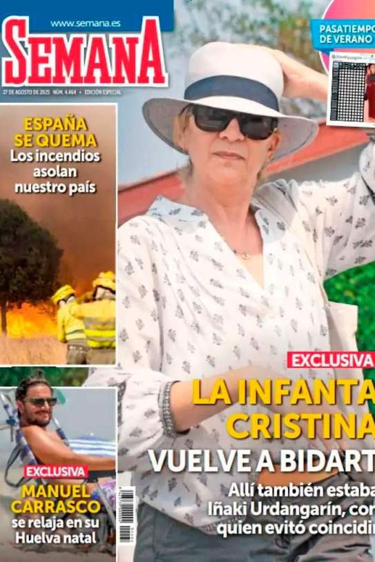 Portada revista Semana con la infanta Cristina