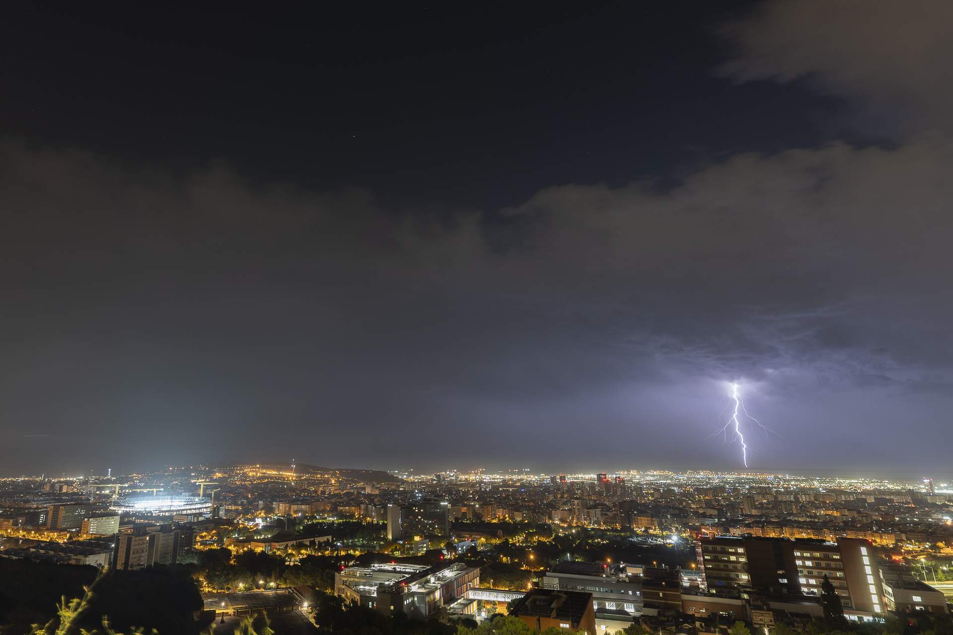 Traca final de tormentas en Catalunya: chubascos en la costa y calor controlado