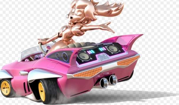 Nicki Nicole y su avatar a Mario Kart, 'Peach de oro rosa' Nicki Nicole y su avatar a Mario Kart, 'Peach de oro rosa'