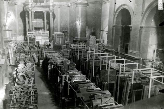 Les obres decomissades per la Generalitat a Sant Esteve d'Olot / Arxiu Fotogràfic de Barcelona Les obres decomissades per la Generalitat a Sant Esteve d'Olot / Arxiu Fotogràfic de Barcelona