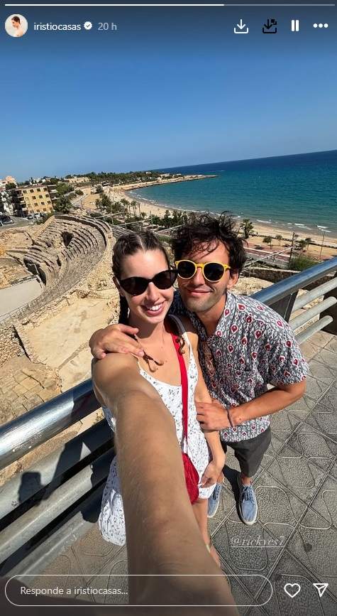 Iris Leño con su pareja, Ricard IG Iris Leño con su pareja, Ricard IG