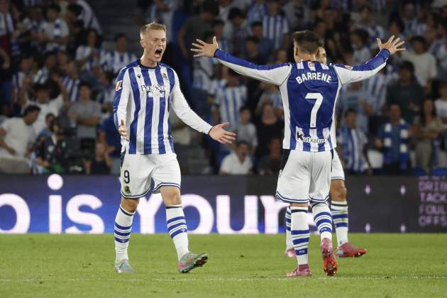 Óskarsson gol empate Real Sociedad Espanyol / Foto: EFE Óskarsson gol empate Real Sociedad Espanyol / Foto: EFE