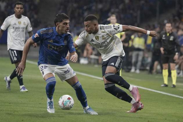 Kylian Mbappé, durant l'Oviedo - Reial Madrid / Foto: EFE