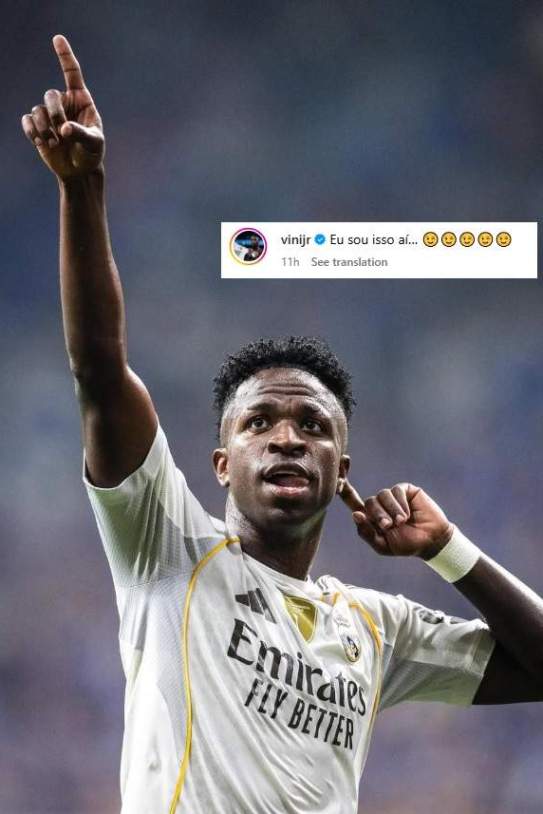 Vinicius, después del partido contra el Oviedo IG Vinicius, después del partido contra el Oviedo IG