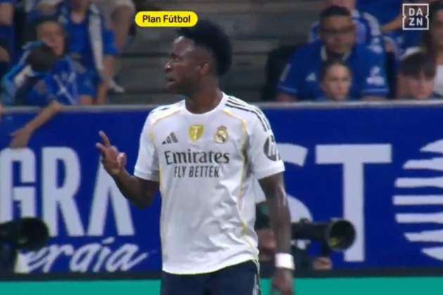 Vinicius, enviando a Segunda el Oviedo, durante el Oviedo Real Madrid MEGA Vinicius, enviando a Segunda el Oviedo, durante el Oviedo Real Madrid MEGA