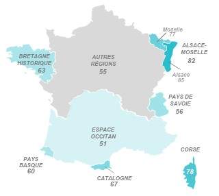 Mapa enquesta Catalunya Nord / IFOP