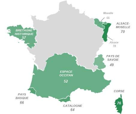 Mapa enquesta Catalunya Nord / IFOP