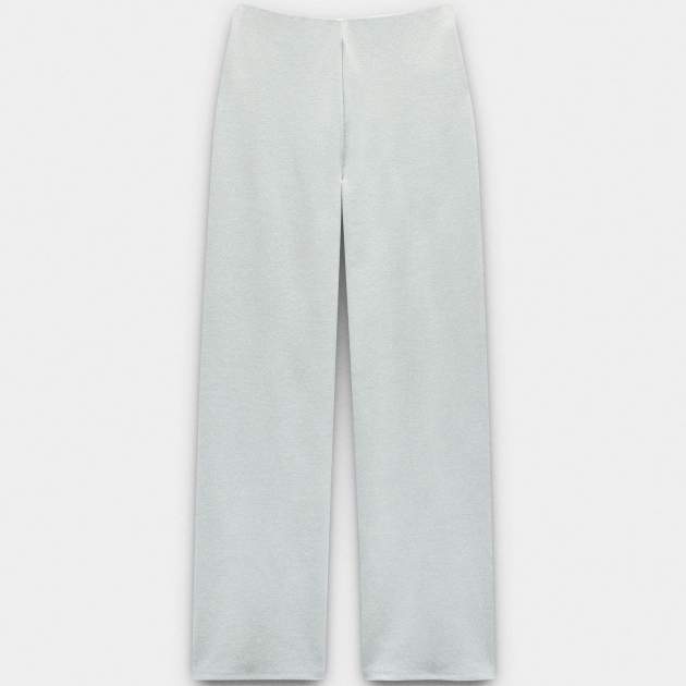 Pantalón con textura y cintura elástica Pantalón con textura y cintura elástica
