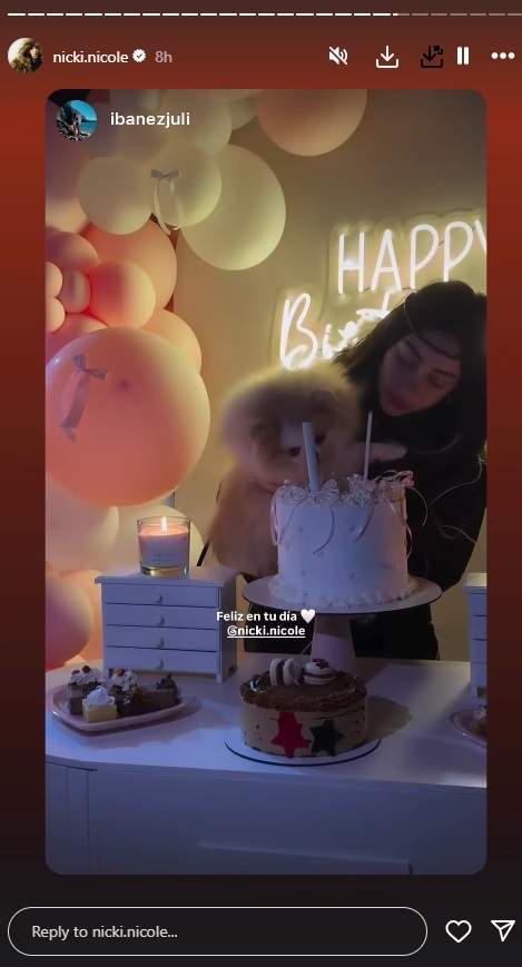 Nicki Nicole, d'aniversari IG2