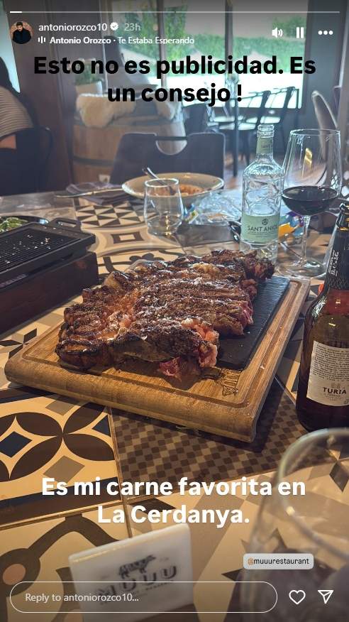 Antonio Orozco a la Cerdanya / Instagram Antonio Orozco a la Cerdanya / Instagram