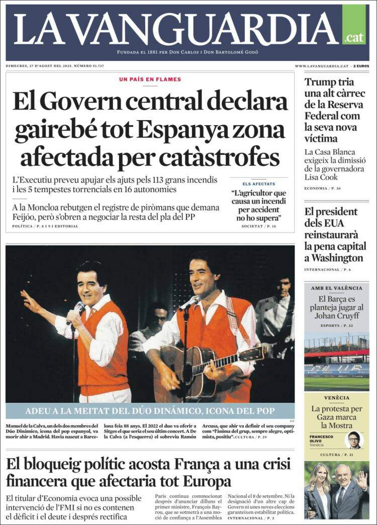 'La Vanguardia' 27 'La Vanguardia' 27