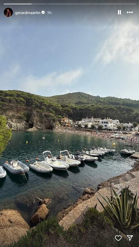 Gerard Martín en la Costa Brava / Instagram Gerard Martín en la Costa Brava / Instagram