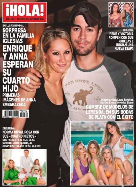 Portada revista '¡Hola'! Portada revista '¡Hola'!