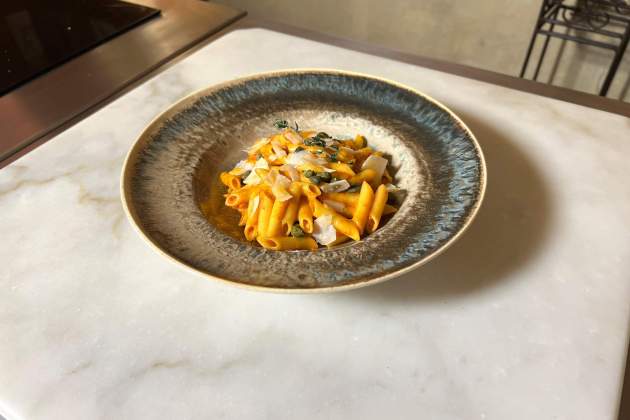 Pasta amb salsa cremosa de pebrots vermells Ada Parellada Foto Martí Torres Pasta amb salsa cremosa de pebrots vermells Ada Parellada Foto Martí Torres